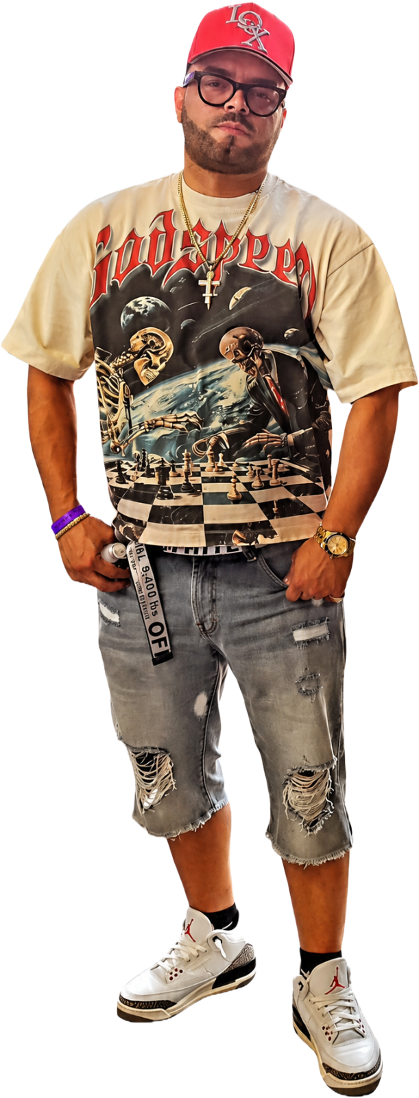 DJ Krazee Rae, owner of Blends and Shaves Barbershop Providence RI